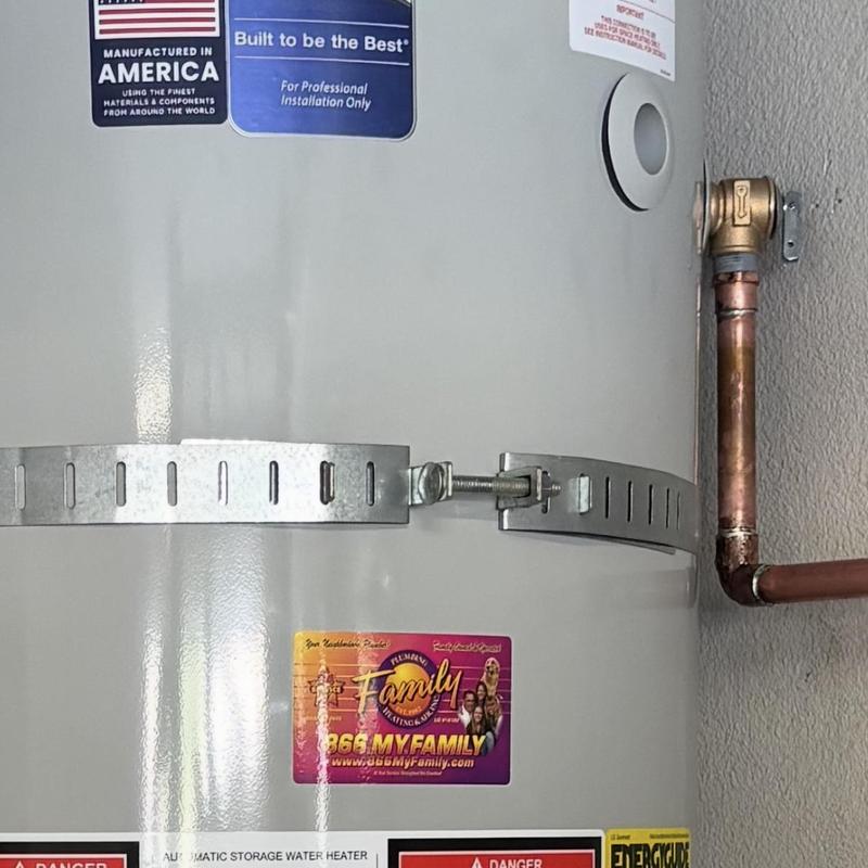 75 Gallon Natural Gas Water Heater with copper piping