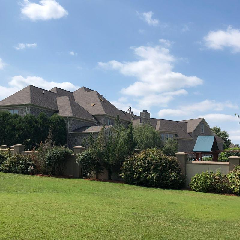 Asphalt shingle roof inspection with hail damage analysis