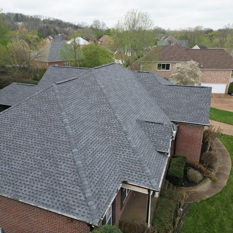 Impact-resistant roof shingles installation and flashing replacement