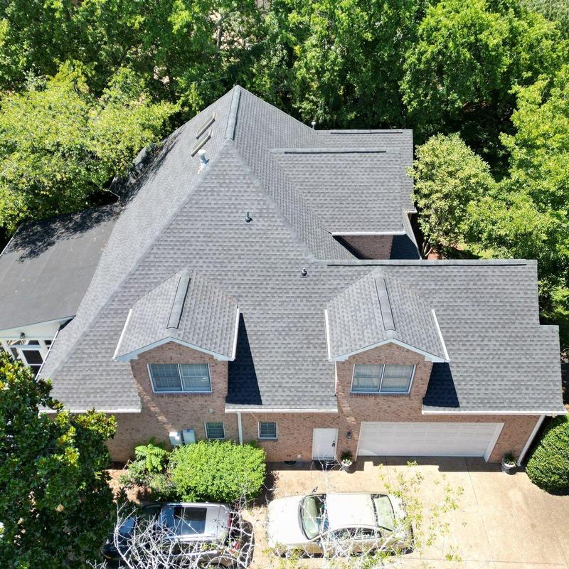 Architectural shingle roof with hail damage and ventilation needs