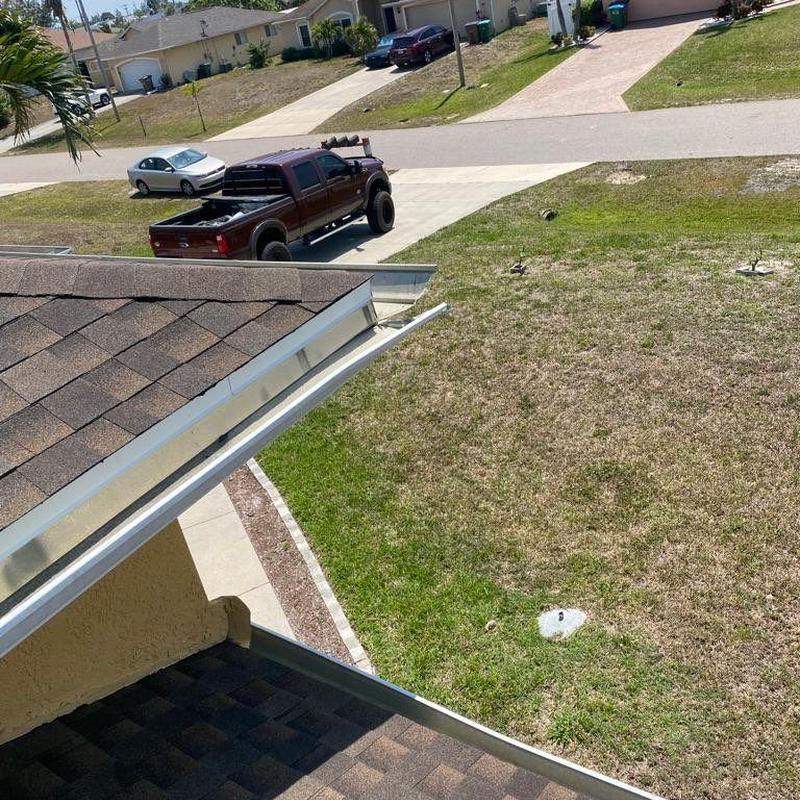 Shingle roof and gutter inspection in Cape Coral, FL