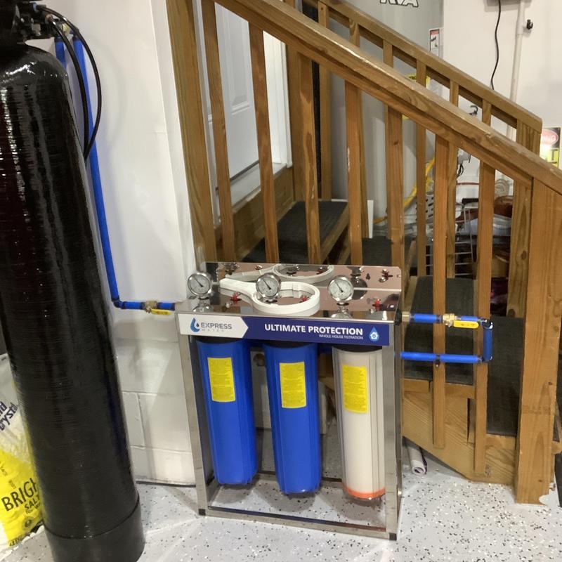 3-stage whole house water filter system installation
