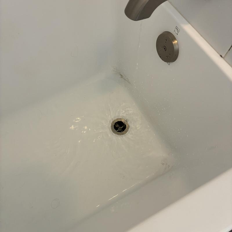 Bathtub drain clearing with water flow restoration