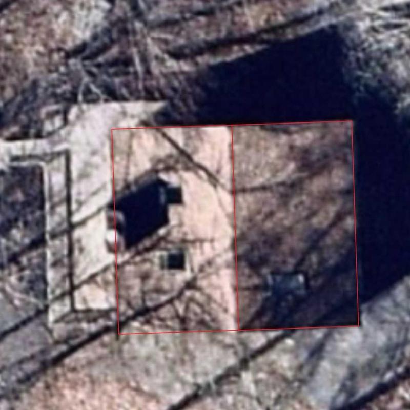 Residential roof with inspection boundary markings