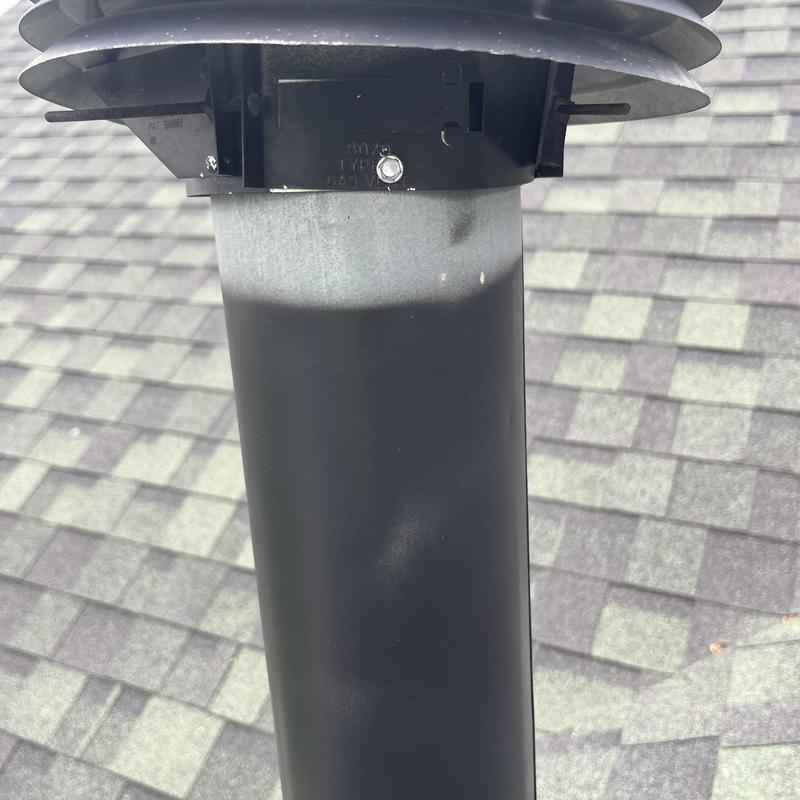 HVAC vent stack on shingled roof in Canal Winchester HVAC vent stack on shingled roof in Canal Winchester