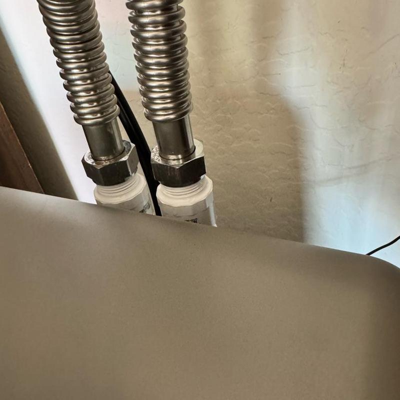 Rheem water softener supply line PVC connections