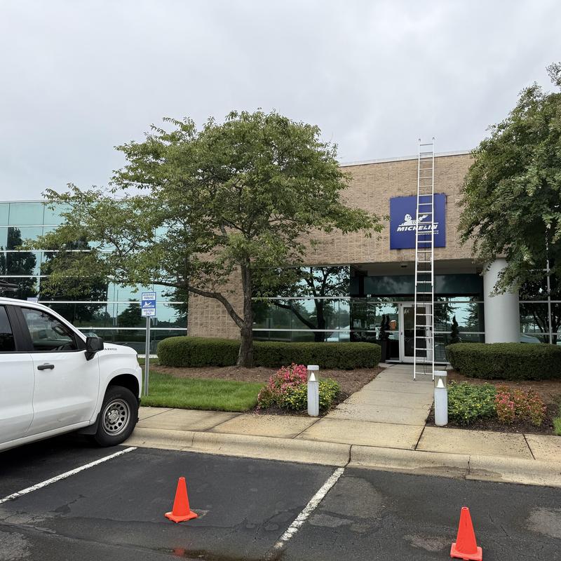 TPO roofing system inspection at commercial office building