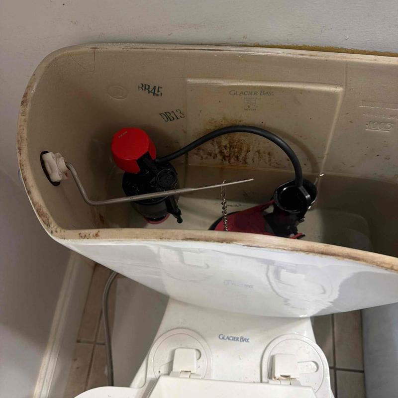 Toilet fill valve replacement inside tank bowl