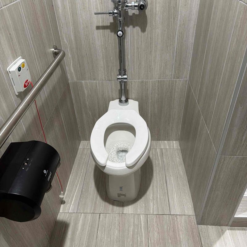 Toilet flush valve with cabled plumbing maintenance