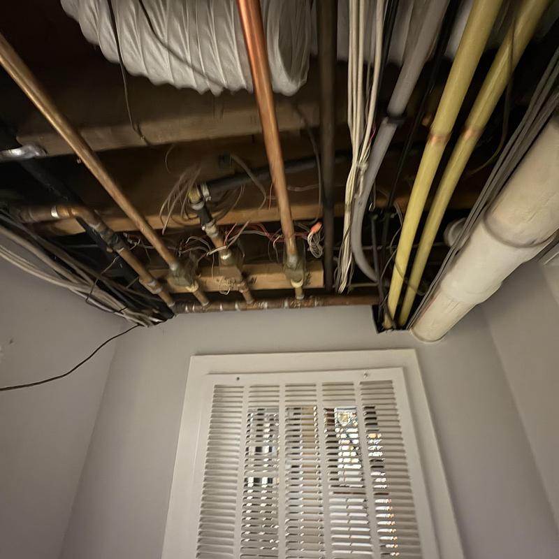 Radiant heat zone valve and boiler condensate piping Radiant heat zone valve and boiler condensate piping