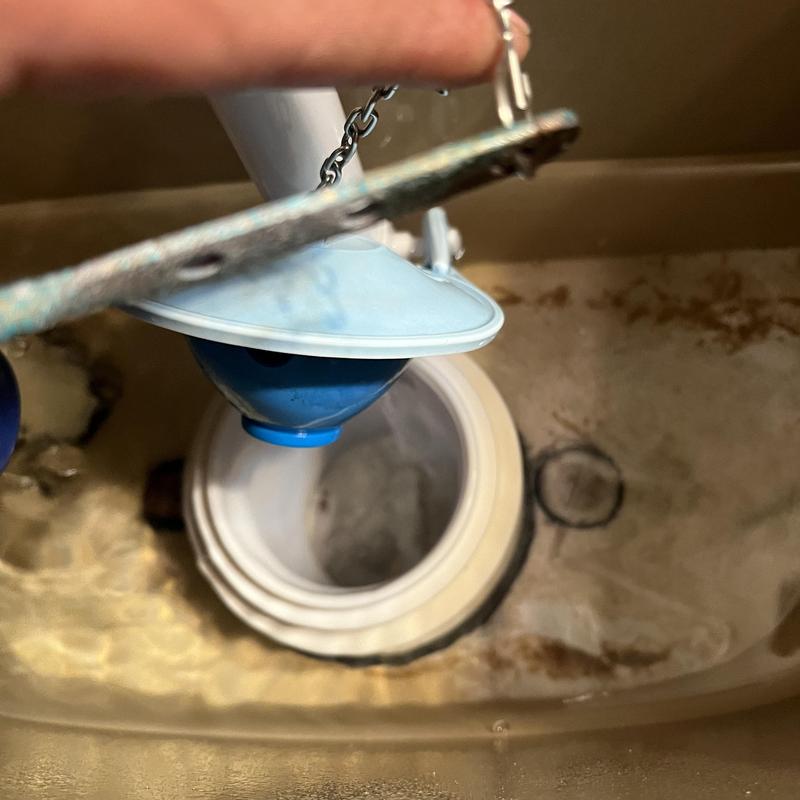 Toilet fill valve and flapper inside tank repair