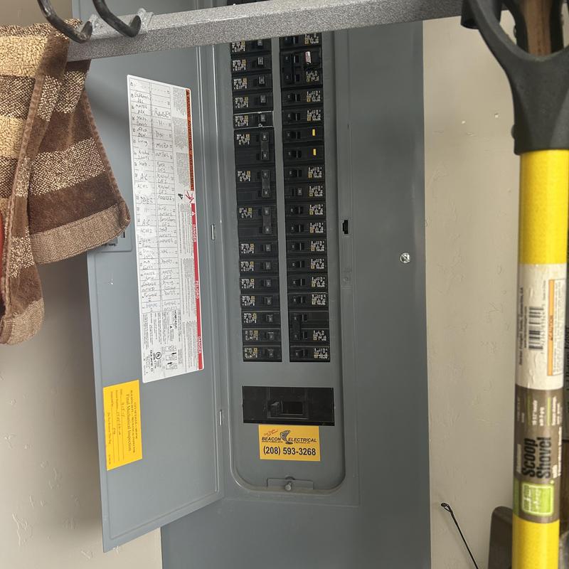 Electrical panel circuit breaker inspection in home Electrical panel circuit breaker inspection in home