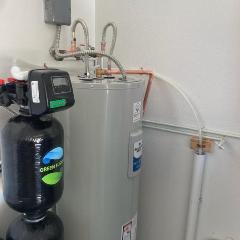 Water heater and Green Fusion water softener installation