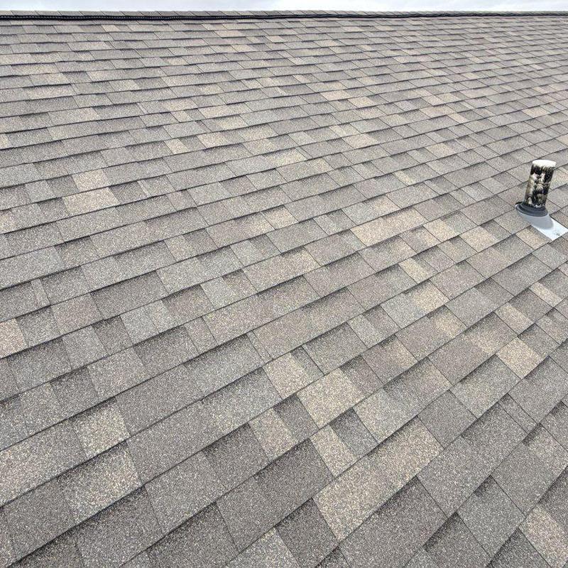 Malarkey Vista shingles in Weathered Wood color