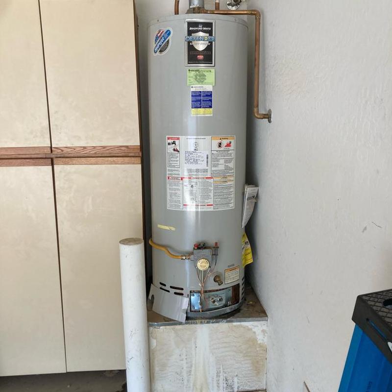 Bradford White 50-gallon gas water heater installation