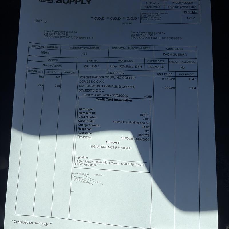 Copper coupling fittings for HVAC system installation