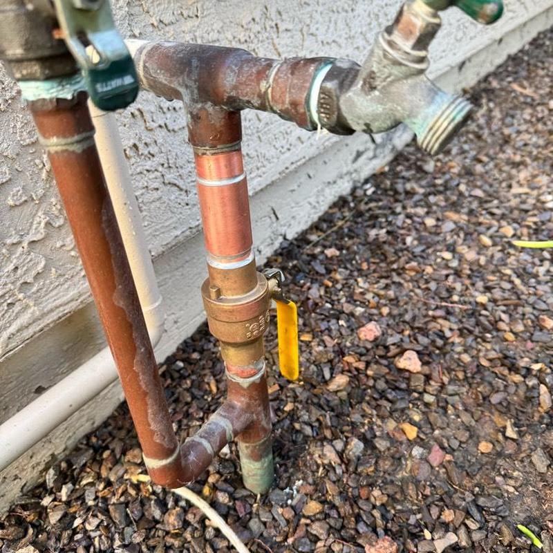 Main ball valve with sweat bulb valve and slip coupling