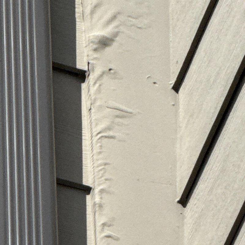 Commercial roofing membrane with hail impact damage