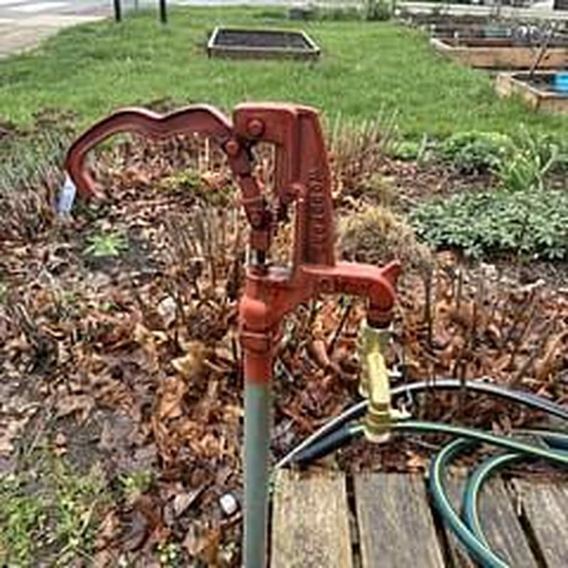 Outside hydrant with three-way valve removed