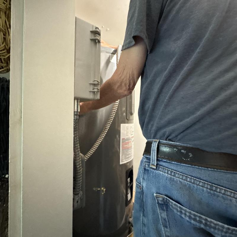 State Pro Line Low Boy water heater installation in crawl space