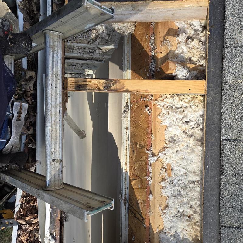 Roof decking replacement with insulation and shingles