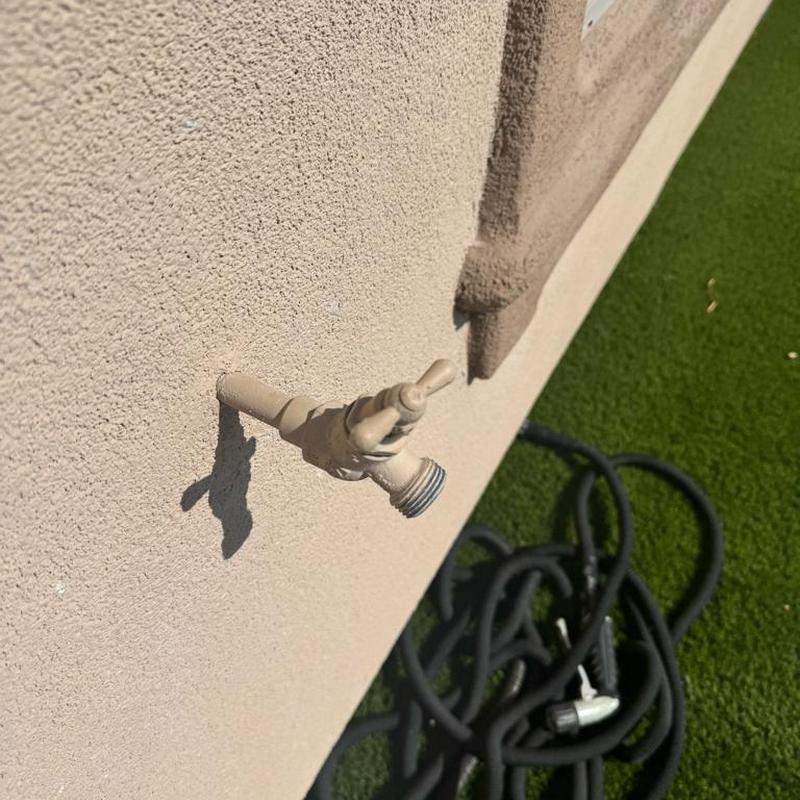 Sweat style hose bib without vacuum breaker on wall