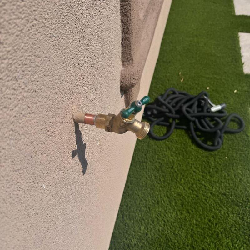 Sweat style hose bib without vacuum breaker on wall