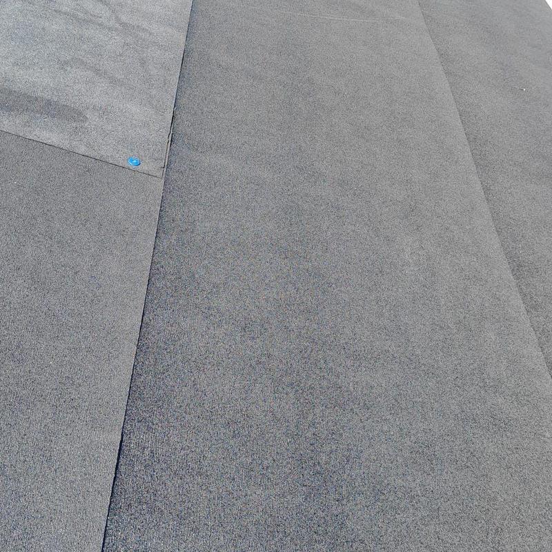 Roof underlayment installation on shingle roof deck