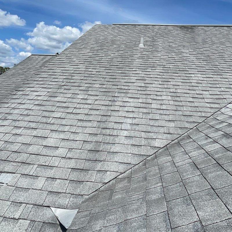 Shingle roof with widespread deterioration and damage