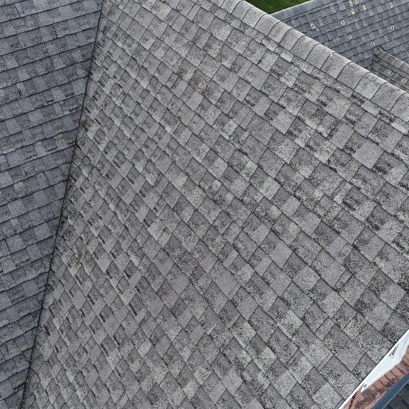 Asphalt shingle roof with hail damage inspection in Tennessee