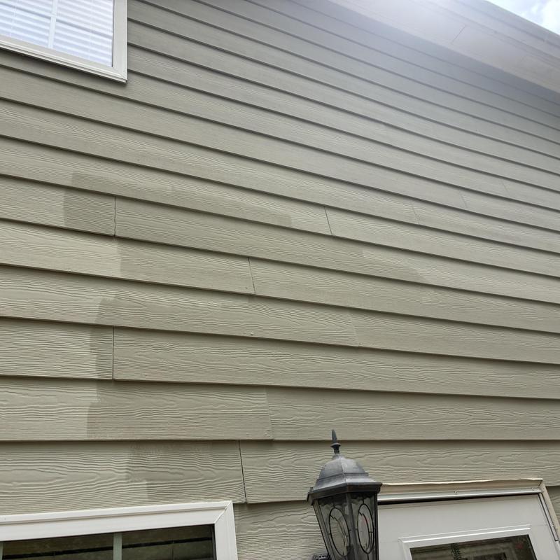 Horizontal siding panels installation and repair near door