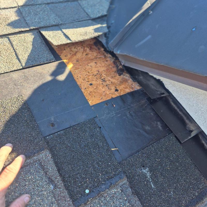 Copper dormer base with new ice and water shield
