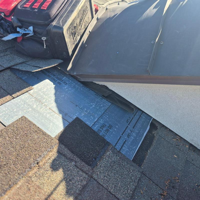 Copper dormer base with new ice and water shield