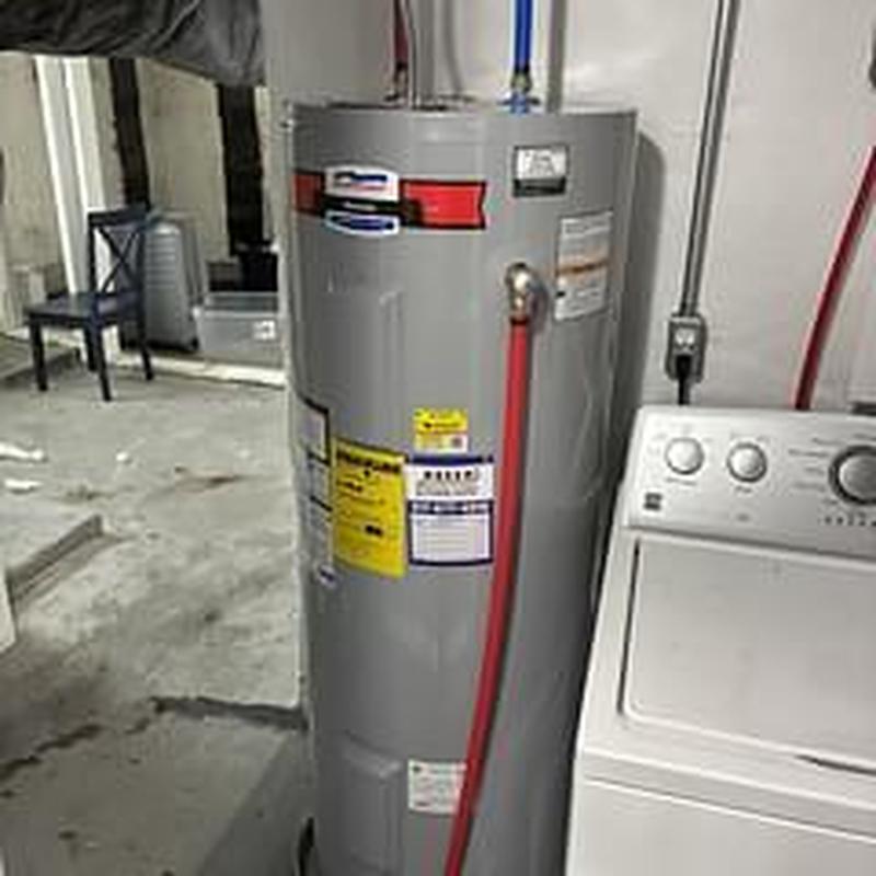 50 gallon electric water heater installation in basement