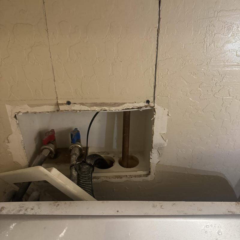 Laundry box discharge tube extension and fittings Laundry box discharge tube extension and fittings