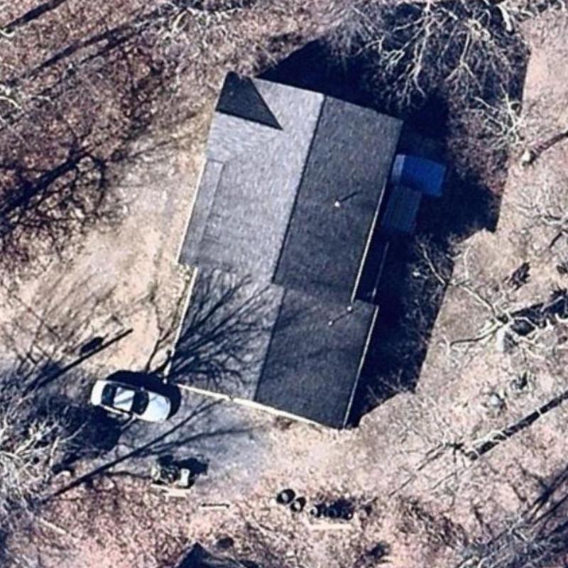Asphalt shingle roof inspection from aerial view in Bushkill Asphalt shingle roof inspection from aerial view in Bushkill