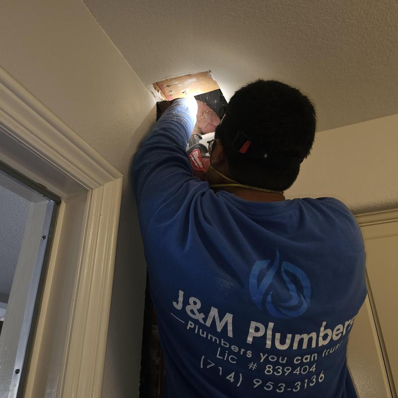 Cast iron drain pipe replacement inside wall cavity