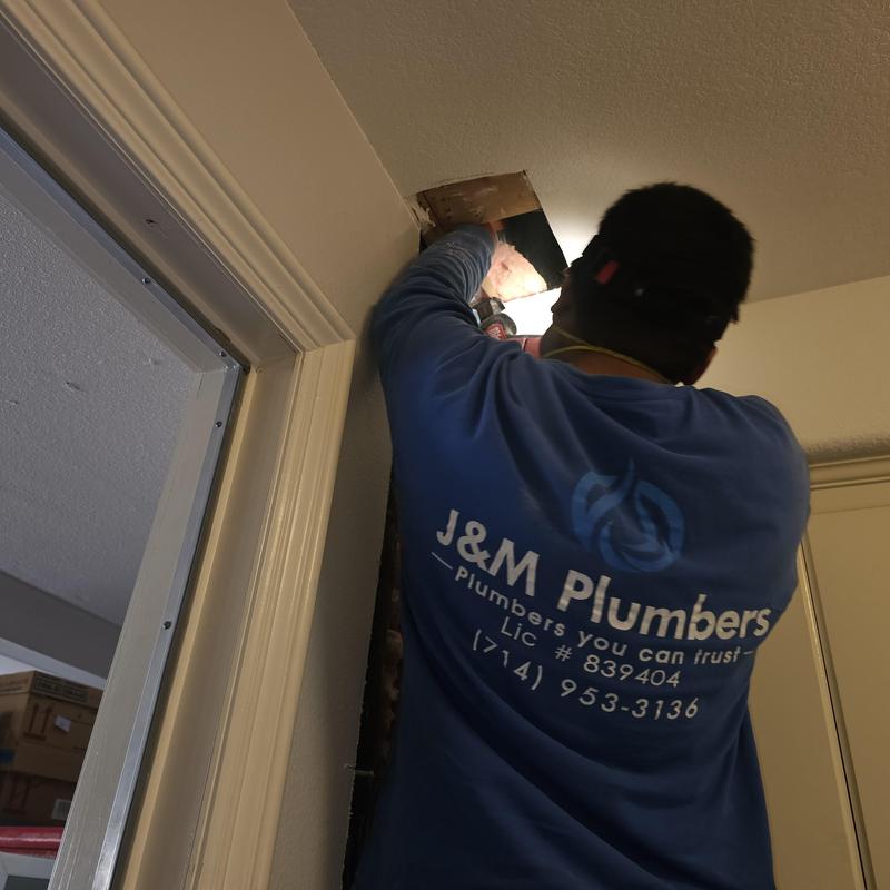 Cast iron drain pipe replacement inside wall cavity