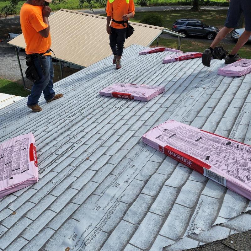 Roof underlayment installation with shingle bundles