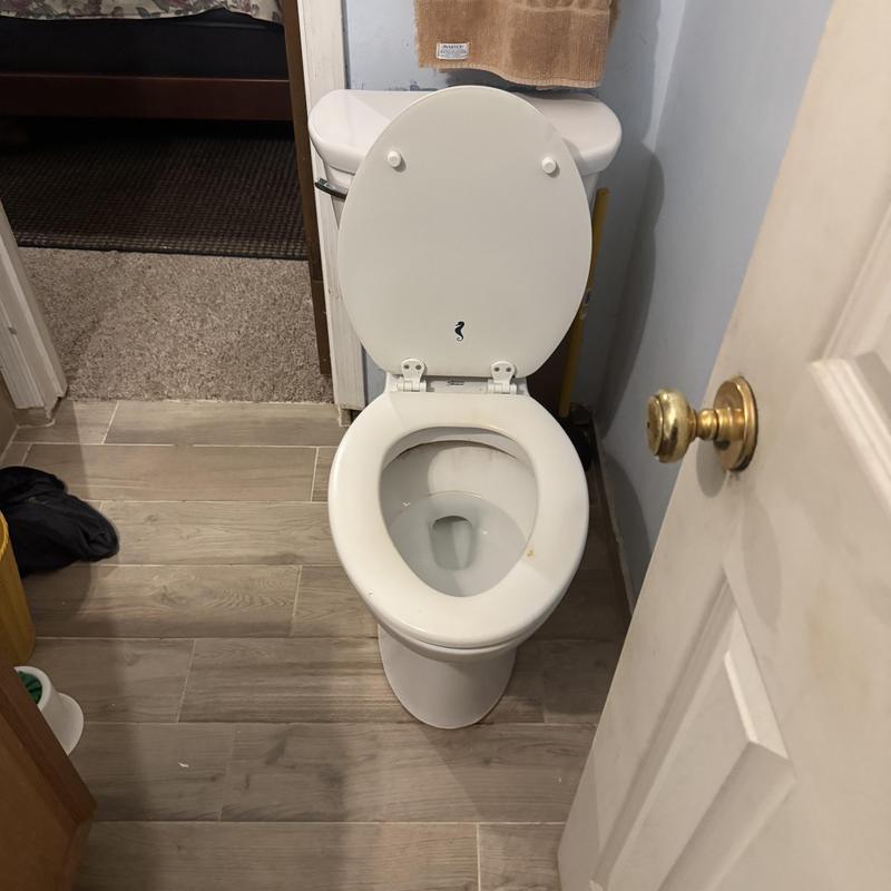 ADA toilet with grab bars installed in bathroom ADA toilet with grab bars installed in bathroom