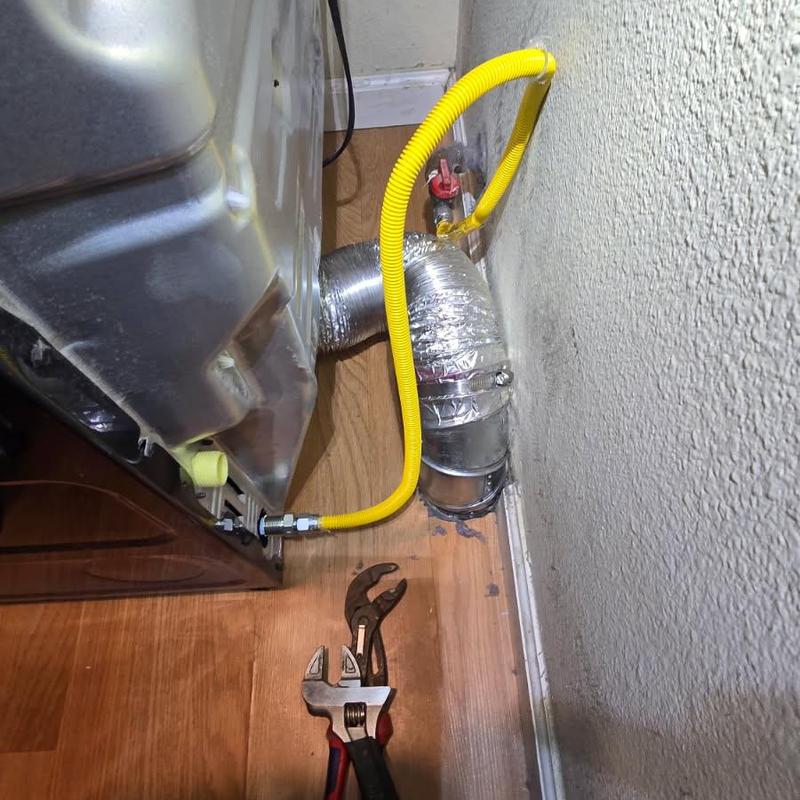 Dryer exhaust vent pipe with new flexible duct