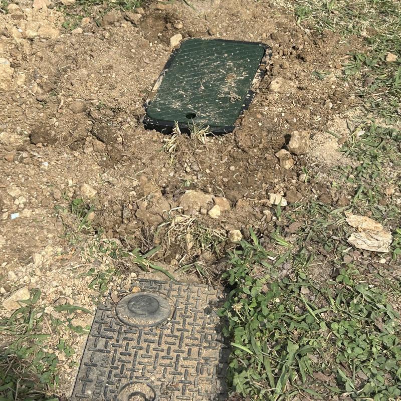 Pressure regulator and shut off valve installation outdoors Pressure regulator and shut off valve installation outdoors