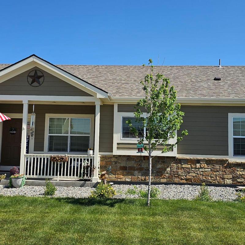 Asphalt shingle roof with hail damage inspection in Colorado
