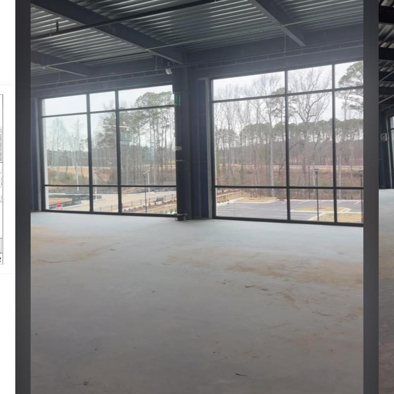 Large commercial steel window frames installation