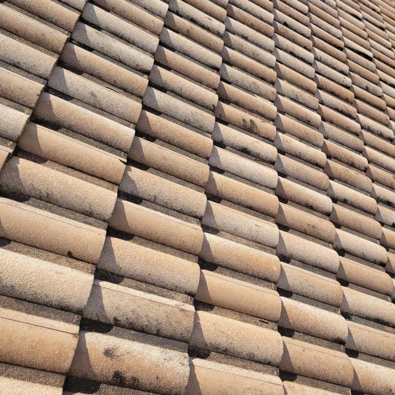 Concrete tile roof with solar vent repair in Bonita Springs
