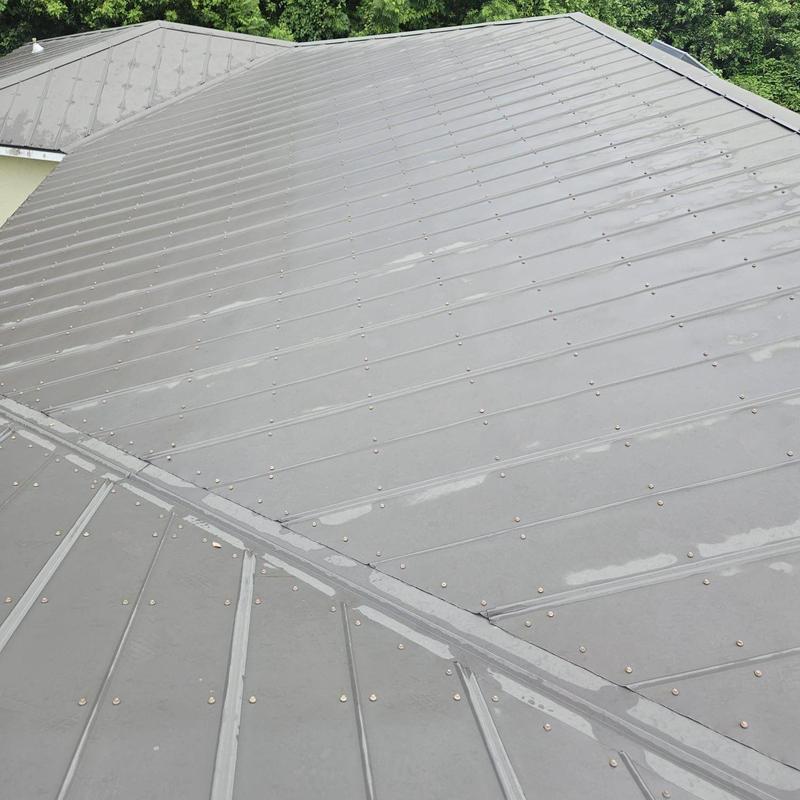 5V crimp metal roof with failing screws and sealed seams
