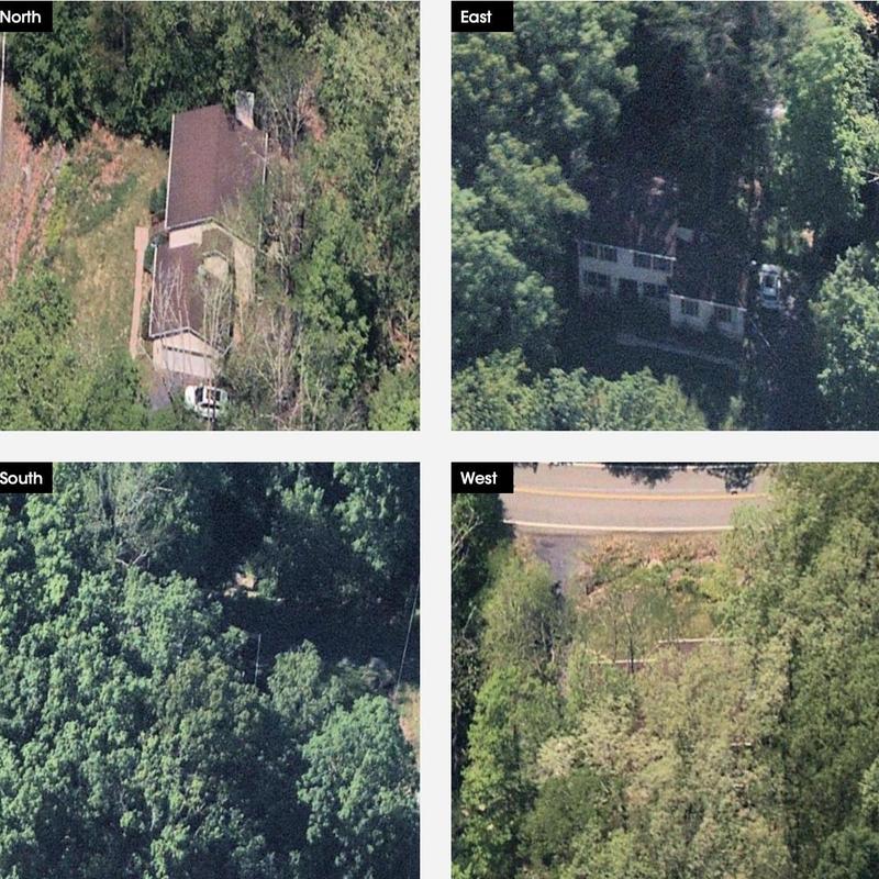 Roof shingles and flashing inspection aerial views Roof shingles and flashing inspection aerial views
