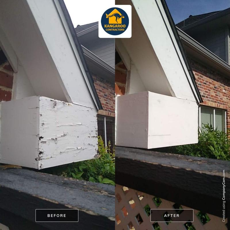 Fascia board replacement before and after repair Fascia board replacement before and after repair