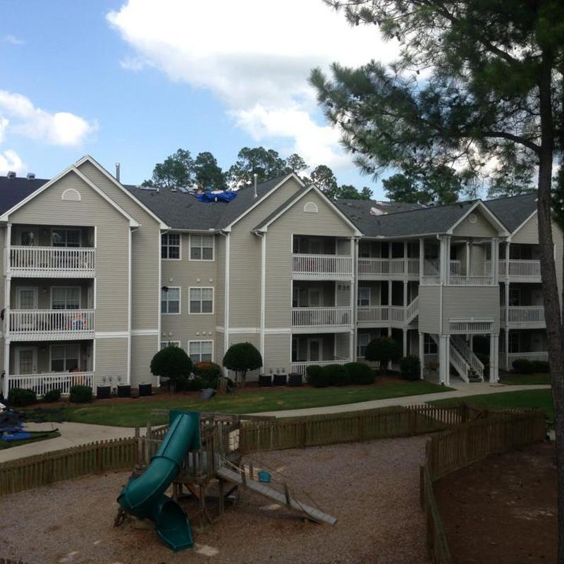 Asphalt shingle roof on apartment complex in Smyrna, GA