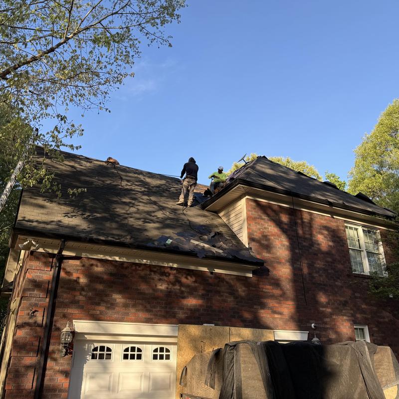 Owens Corning Duration shingles roof replacement in progress Owens Corning Duration shingles roof replacement in progress